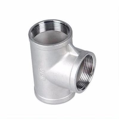 SS304 فولاد ضد زنگ قطعات فولادی ریخته گری سه راهی برای اتصالات لوله